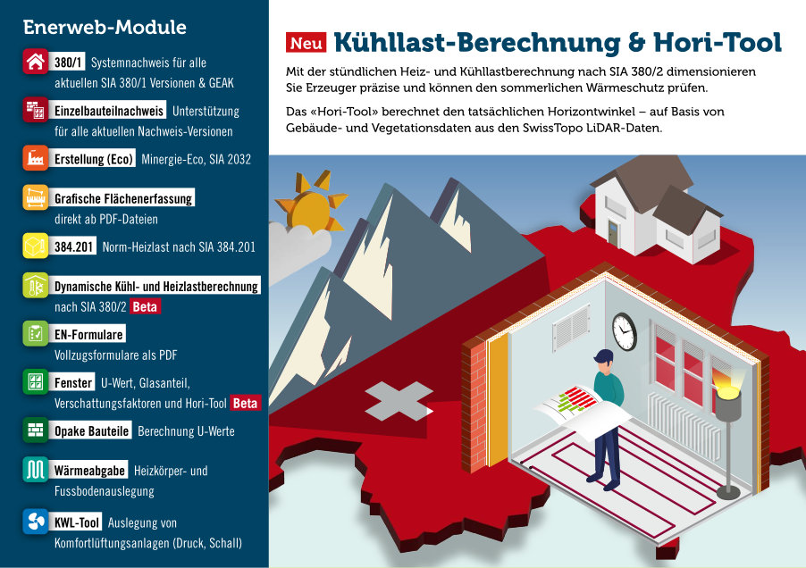 Dynamische Heiz- und Kühllast (SIA 380/2) & Hori-Tool